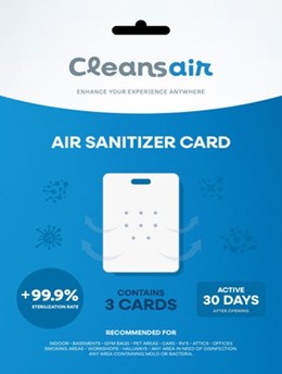 CleansAir Air Sanitizer Card - Three (3) Pack